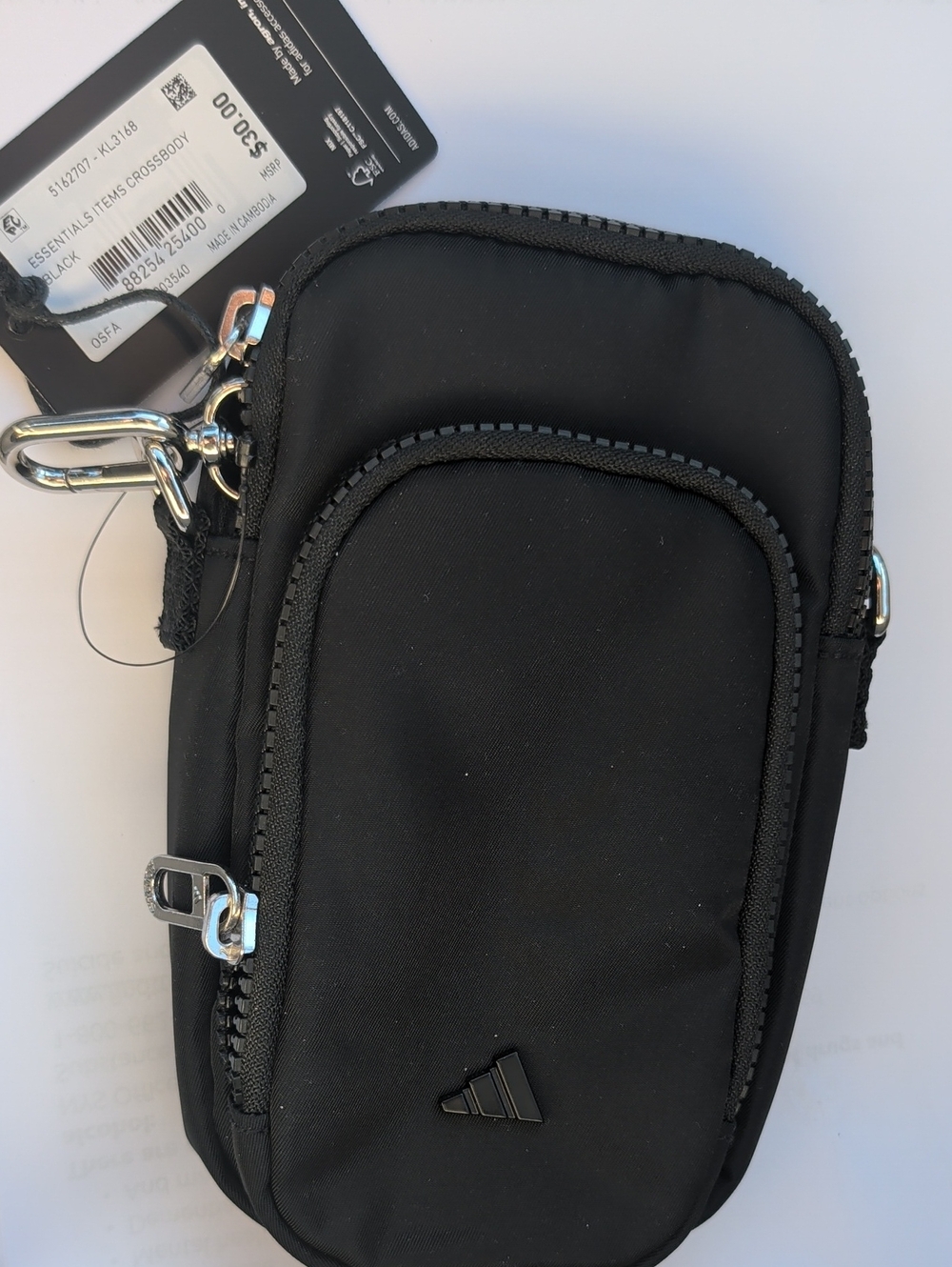 adidas Black Compact Crossbod Bag